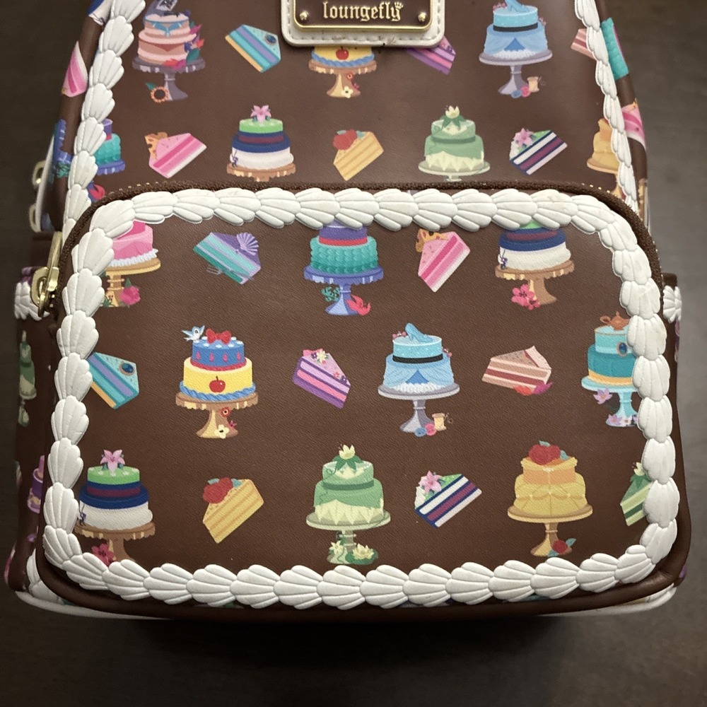 Loungefly Disney Princess and Sidekicks Pastry Cake Mini Backpack Cute! - Picture 3 of 7